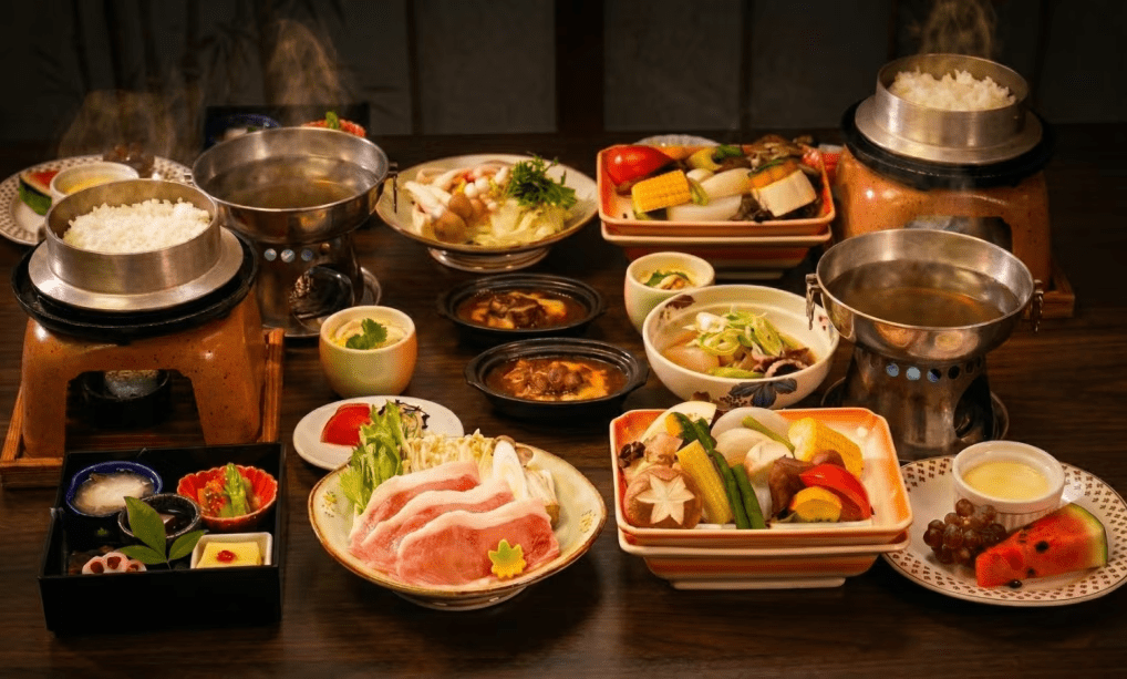 【豚しゃぶプラン】夕食はヘルシーに山形県産「庄内豚」のしゃぶしゃぶ★朝夕お部屋食＆温泉貸切風呂