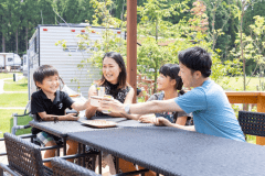 【／Trailer×朝食付】車で5分！カドリー・ドミニオンの入場券付き！食材持ち込みOK！BBQも◎