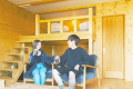 【／Cottage】調音・調湿効果で過ごしやすいコテージは他の宿泊エリアにはない癒しがあります。