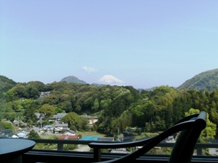 客室からの富士山