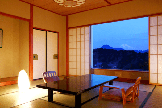 客室からの富士山