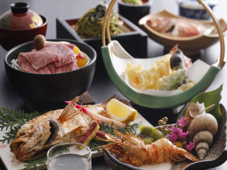 季節の会席料理（春から秋の一例）