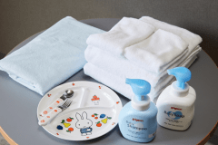 【アメニティ一例】あると助かるベビーソープやお子様用食器♪