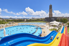 憧れのリゾート体験が叶うウォーターガーデンプール（※昨年の様子）