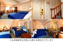 【客室一例】3部屋をまとめてコネクティングファミリールームとしてのご案内です。