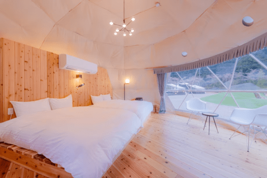 【３月限定】言葉にできない”ありがとう”を焚き火に託す”ホワイトdayグランピング”（一泊2食付き）