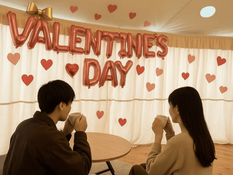 【２月限定】焚き火に想いを預ける”バレンタイングランピング”（一泊2食付き）