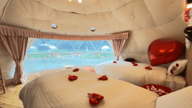 【２月限定】焚き火に想いを預ける&rdquo;バレンタイングランピング&rdquo;（一泊2食付き）