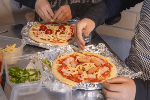 オリジナルピザ作り