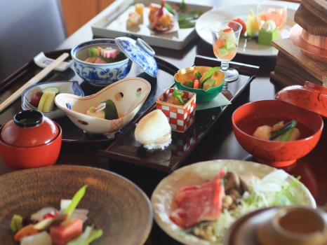 上級の会席料理
