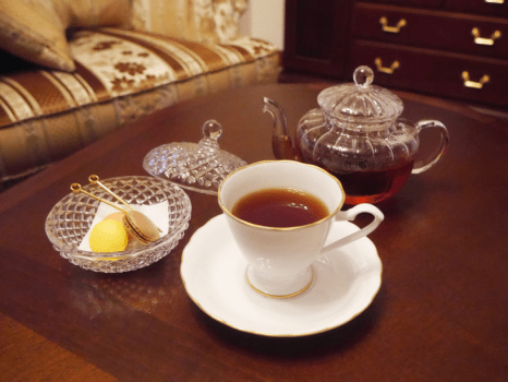 お菓子付ティーセット　※お菓子は一例となります