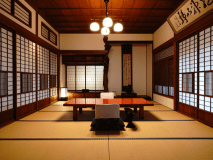 貴賓室【武家屋敷 桜御殿】檜の温泉露天風呂付 ８７平米　主室