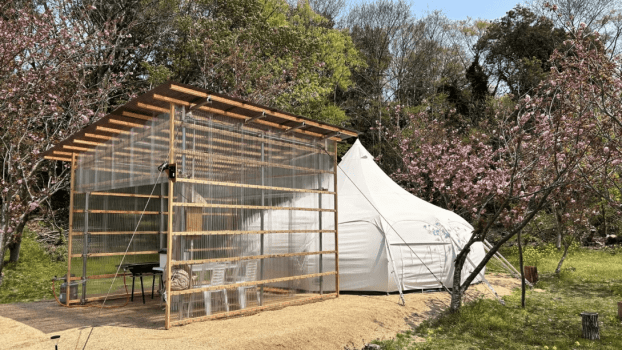 ◆ワンちゃんルーム（スイートテント）　※テントは２種類ございますが、お部屋はホテルにお任せとなります