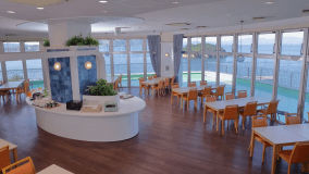 ◆レストラン「ケープ」　瀬戸内海を眺めながらお食事をお楽しみいただけます。