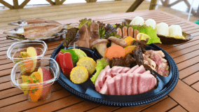 ◆オリーブ豚と地鶏のスタンダードBBQ　※夕食イメージ