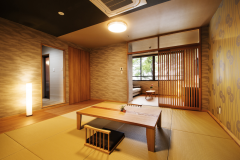 【半露天風呂付デラックス和室】［和室］