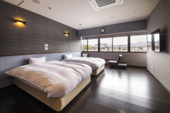 【スタイリッシュツイン】エキストラベッド使用で、ご家族・グループのご宿泊も可能に♪