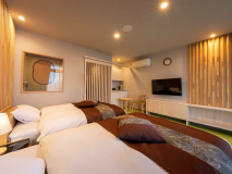 【洋室ツイン】 ナチュラルベースな色遣いで、心地の良い空間に仕上げました。