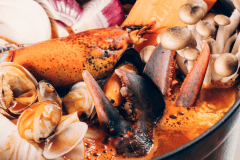 海の幸と有機野菜を贅沢に【 森のフレンチコース】◆兵庫県産A5黒毛和牛のステーキと魚介のブイヤベース◆(朝夕食付)