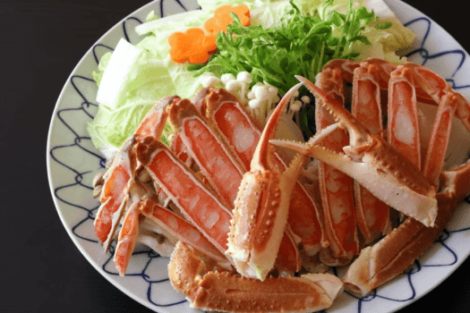 【日帰り昼食】古城厳選ズワイガニ 1.5杯使用|蟹刺身・焼蟹・蟹すき鍋 等|古城かにコース 【日帰り昼食】古城厳選ズワイガニ 1.5杯使用|蟹刺身・焼蟹・蟹すき鍋 等|古城かにコース