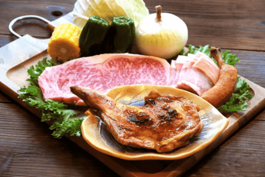【日帰り昼食】山のプレミアム山賊BBQコース｜ワイルド＆ボリューム満点！｜旨み凝縮 炭火BBQ｜当館人気プラン