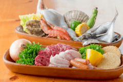 【プレミアムBBQコース/海鮮付】料理人選定の和牛と海鮮｜旨み凝縮 炭火BBQ｜当館人気プラン