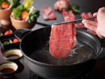 ・【夕食オプション】宮崎牛のしゃぶしゃぶはとろける美味しさ