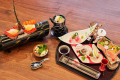 ・【貴賓室夕食（一例）】旬のお造りや季節の食材を盛り込んだ会席料理