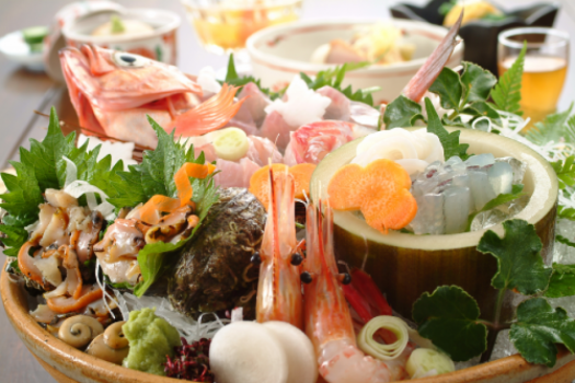 たっぷり丹後旬の海の幸を堪能！「地魚造り盛コース」！旬の地魚・地野菜を使用した創作会席料理も！