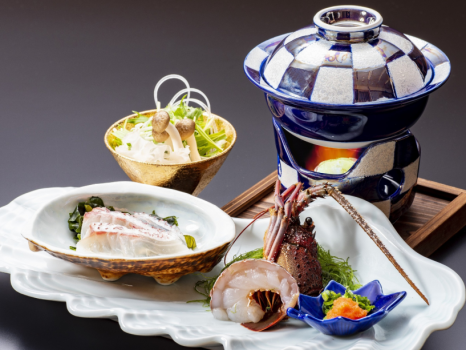 【シーワルドプラン～平日限定10％OFF～】鮑のステーキ会席～鴨川シーワールド入園券付～
