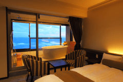 【敷地内源泉半露天風呂付客室】『楾』（洋室）