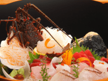 【リニューアル1周年記念10％OFF】～鮑踊焼と伊勢海老お造りコース～