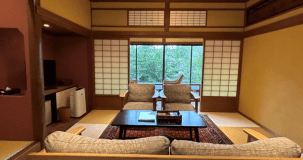 【井筒楼 玖番】和室・ベッドルーム・半露天風呂付