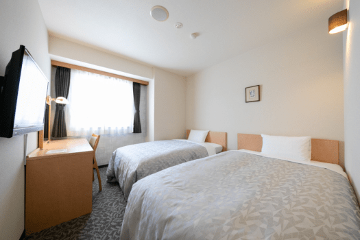 【禁煙】＜シングル+エキストラベッド＞ツインルーム