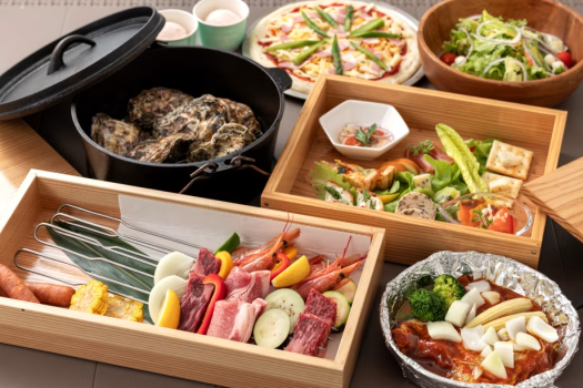 【1泊2食】WILD BBQ ＆ 牡蠣蒸し～フォトジェニックなこだわりメニューを手軽に味わう・ライトBBQプラン～