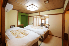 【竹の間】ツインベッド和洋室／8畳＋6畳　(禁煙)