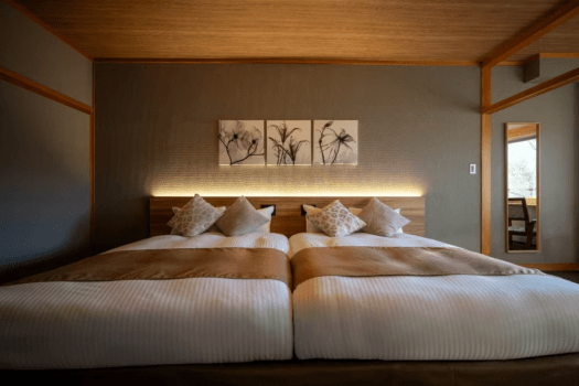 【和洋室ツインルーム（ハリウッドツイン）】レイクビュー・バストイレ付