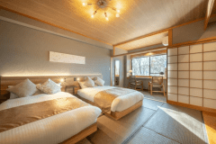 【和洋室ツインルーム】レイクビュー・バストイレ付