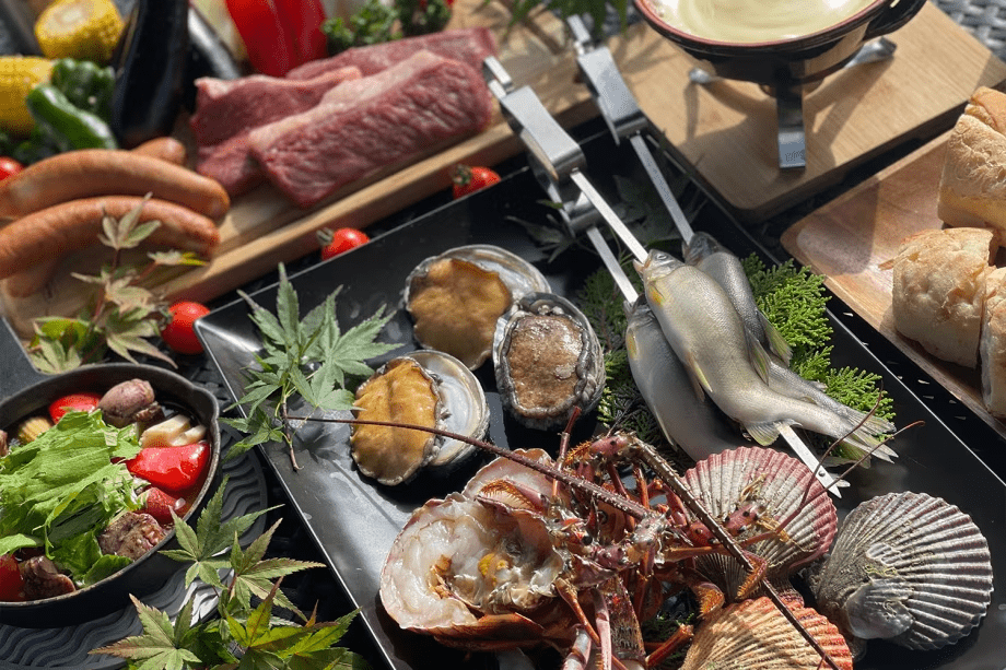 ★2nd Anniversary★『豪華海鮮』と『土佐和牛』の極上プレミアムBBQコース～地元を代表する海と山の幸をふんだんに使った贅沢グルメプラン～【1泊2食付き】