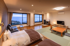 ■海側DX和洋室‐B■ ツイン+和室8畳　高層階確約