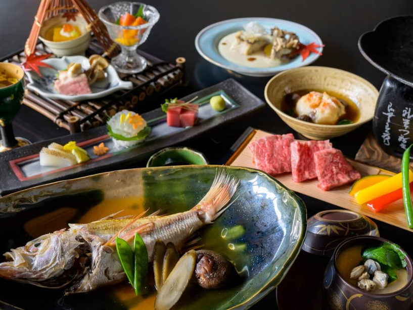 【秋の基本旬彩会席】豊かな自然に恵まれた山陰の、今が旬の食材に舌鼓。旅館大橋スタンダード