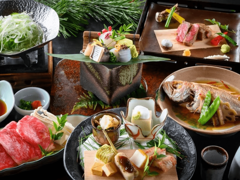 「冬のプレミアム味覚会席」メインのお料理はお一人ずつお好みに合ったものをお選びいただきます。※写真はイメージです