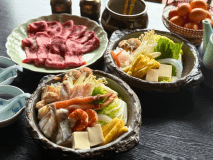 【冬季限定〇選べる鍋プラン】寄せ鍋・鳥取県産和牛のすき焼き・しゃぶしゃぶの3種からお好みで