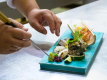 若き料理長の感性が光るお料理をゆっくりとご堪能ください。