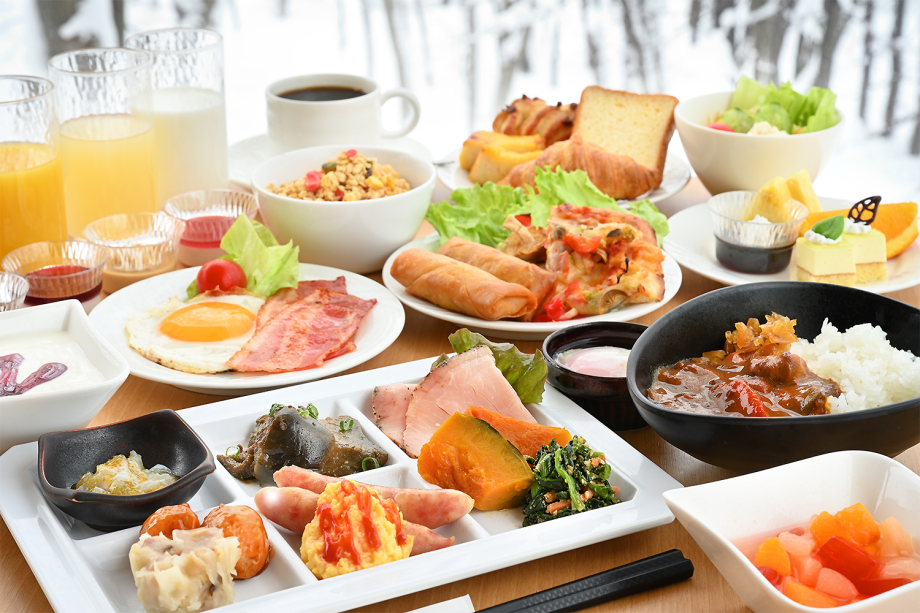 お好きなものをお好きなだけ楽しめるバイキング形式の朝食 お好きなものをお好きなだけ楽しめるバイキング形式の朝食