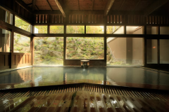 【秋】硫黄泉100%自慢の乳白色、掛け流し天然温泉