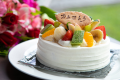 記念日プランにはお祝いの言葉を書いたケーキをご用意