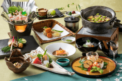 ・【懐石つづみ一例】手軽にお楽しみいただける彩り豊かな懐石。四季の味わいをお楽しみください