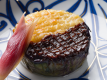 ・【お料理】油でじっくり焼かれた茄子の田楽。甘めの味噌だれがよく合います