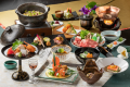 ・【懐石扇一例】牛しゃぶやお刺身盛り合わせなど厳選高級食材を使用した懐石。心ゆくまでご堪能ください
